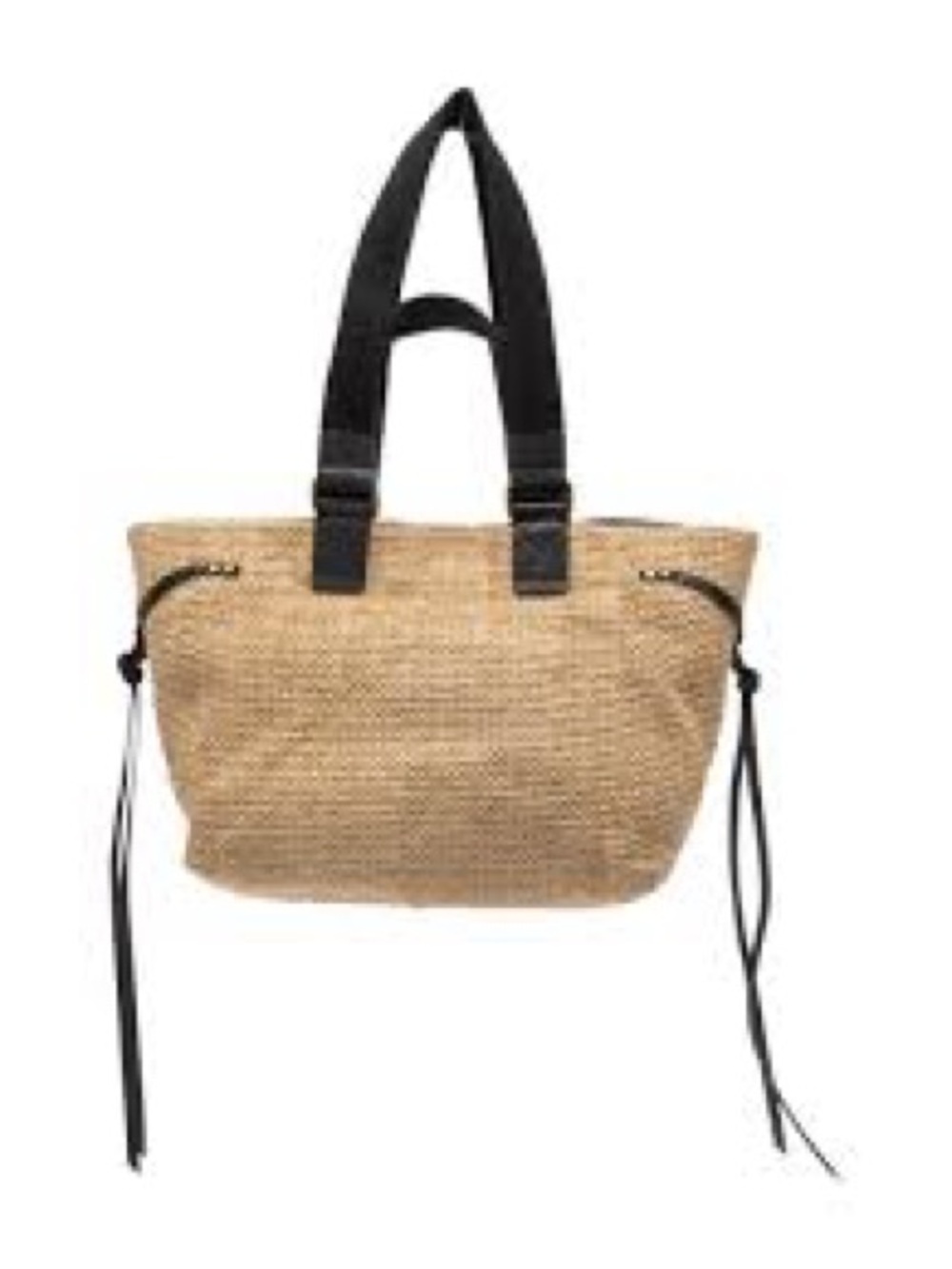 Isabel Marant Black Leather Shoulder Bag with Gold Hardware